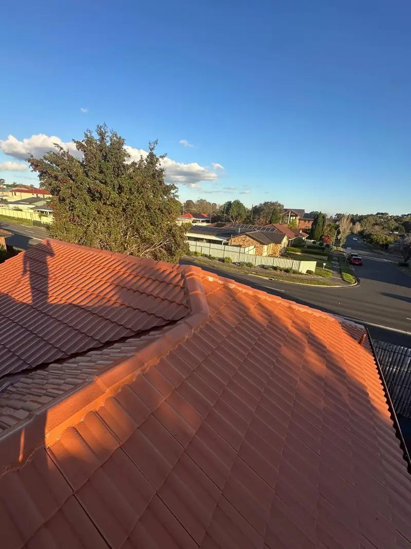 Tile roof finished in a terracotta colour